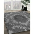 thumbnail image 3 of Ahgly Company Machine Washable Indoor Round Transitional Gunmetal Gray Area Rugs, 8' Round, 3 of 7