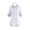Light Purple, variant on Women's Medical Scrub Dress Uniforms 3/4 Sleeve V-Neck Nurse Work Dress with Pockets Breathable Nurse Costume Spa Beauty Salon Uniform for Healthcare Workers Gray XXL