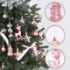 thumbnail image 4 of Colgantes De Plástico Adornos navideños colgantes de bolas, set de 45 piezas, de plástico rosa, para decorar el árbol, 24 x 12 x 6 cm Rkxzt, 4 of 8