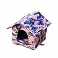 thumbnail image 6 of LAMIRO Insulated Outdoor Cat Shelter for Winter-Waterproof Feral Cat House with Thermal Warmth Weatherproof Stray Pet Shelter with Foldable Design and Easy Clean Interior, 6 of 7