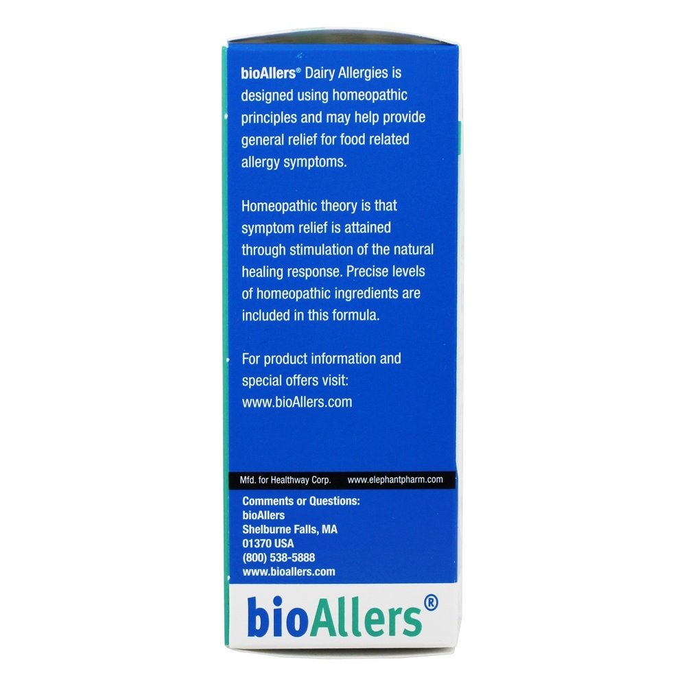 bioAllers Allergy Treatment | Homeopathic Formula May Help Relieve Sneezing, Congestion, Itching, Rashes & Watery Eyes | 1 Fl Oz (Dairy Allergies)