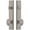 Satin Nickel, variant on Grandeur Carr  Tall Plate Single Cylinder One Piece Knobset with Grande Victorian Knob