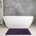 thumbnail image 5 of Unique Bargains Geometry Bathroom Rug Mat Absorbent Non-Slip Bath Rugs Purple 20" x 32", 5 of 6