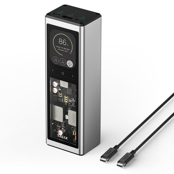 TALIX 140W 20000mAh Portable Charger, Fast Charging Laptop Power Bank, USB C Cable, Compatible with Macbook iPad iPhone, Black