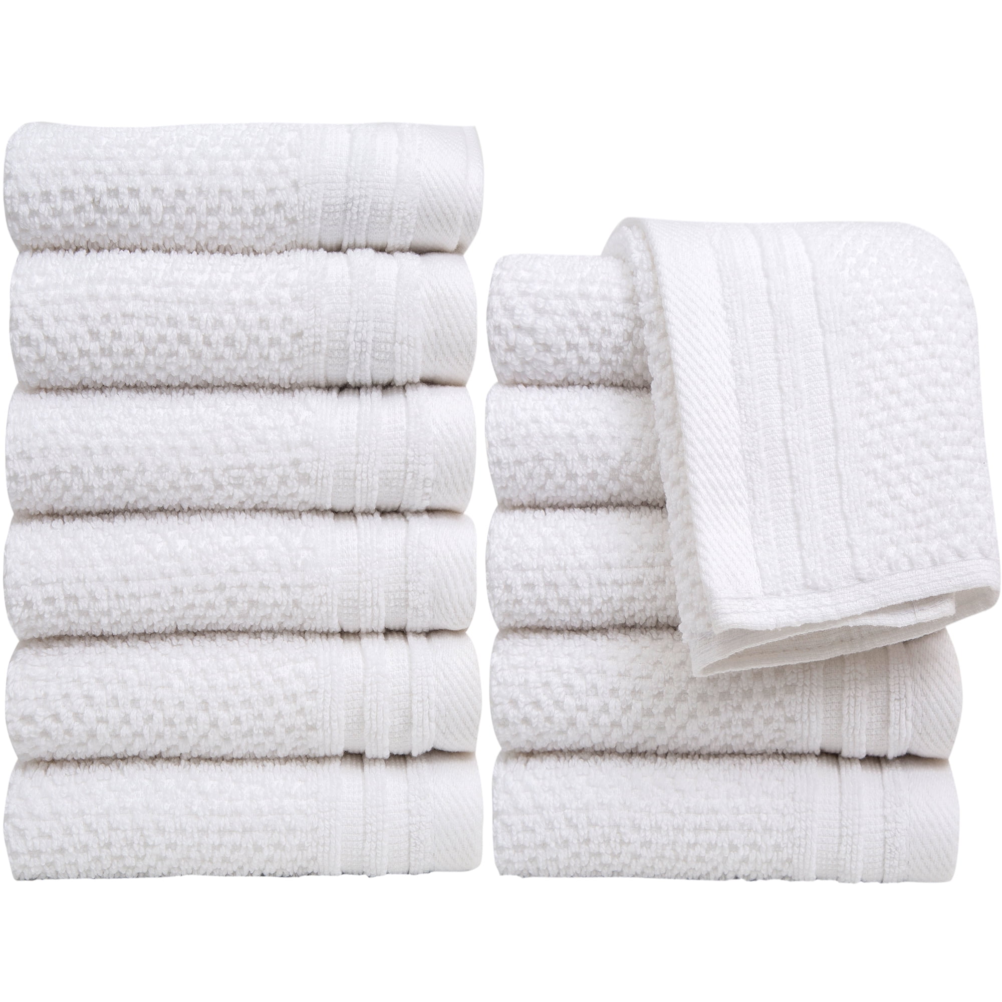 Washcloth Towels Set Bulk 100 % Cotton Wash Cloths Towel Pack Lot Free Shipping
