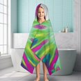 thumbnail image 6 of Colorful Tie Dye Burst Pattern Hooded Bath Towel，60"x35" for Ages 3 To 12 Kids, Quick Dry Lightweight Soft Microfiber Hood Beach Towel Cover Up for Kids, 6 of 7