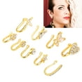thumbnail image 4 of Fake Nose Rings, Exquisite Adjustable Faux Nose Rings  For Daily Wear Gold, 4 of 8