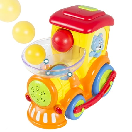 Drop and Go Train Toy, discussions, Sings and Drives sur ses propres 3 balles d'activité inclus