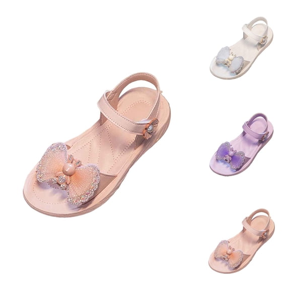 Toddler Girl Sandals and Beach Slides for Girls, Breathable Lightweight Casual Outdoor School Shoes for Kids Age 4-12 Summer Footwear