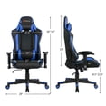 thumbnail image 5 of Resenkos Gaming Chair Computer Chair Office Chair, Massage Gaming Chair with Lumbar Support and Headrest-Blue, 5 of 9