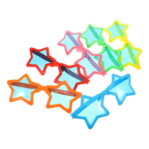 OUNONA  6 Pcs Neon Glasses Star Sunglasses for Kids Child