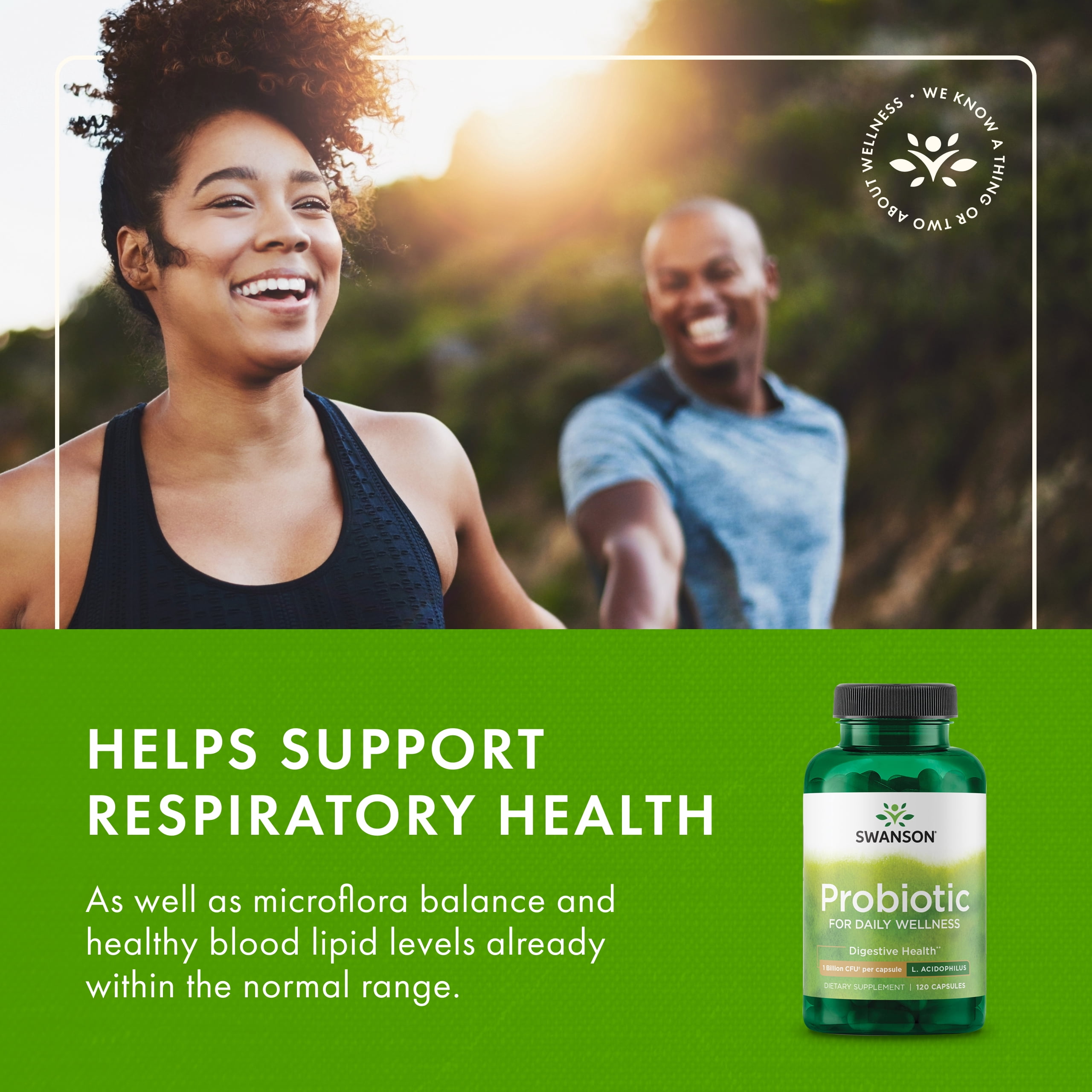 Swanson Probiotic - Digestive Health Supplement w/ 1 Billion CFU per Capsule - Natural Formula Supporting Bowel Regularity & Daily Wellness - (120 Capsules) (4 Pack)