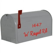 VWAQ Personalized Address Mailbox Decal Set