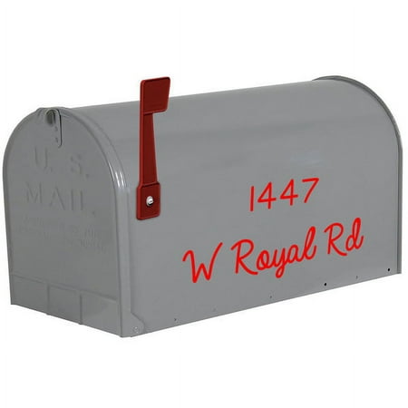 VWAQ Personalized Address Mailbox Decal Set