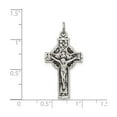 thumbnail image 3 of Sterling Silver Celtic Crucifix Cross Pendant Necklace for Men and Women with INRI Detail Spiritual Religious Jewelry for Everyday Wear, 3 of 6