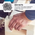 thumbnail image 3 of 100pcs Nut Set Hex Drive Nuts Fasteners 304 Stainless Nuts Replacement Nuts (M 5), 3 of 5