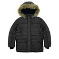 thumbnail image 2 of Boy's Winter Quilted Puffer Coat Warm Faux Fur Hooded Winter Jacket for Little Kid/Big Kid 4-14, 2 of 4