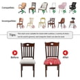 thumbnail image 4 of Juego de sillas de comedor, juego de sillas de comedor, juego de sillas extensibles, funda protectora de cojín (4, muñeco de nieve navideño), 4 of 4