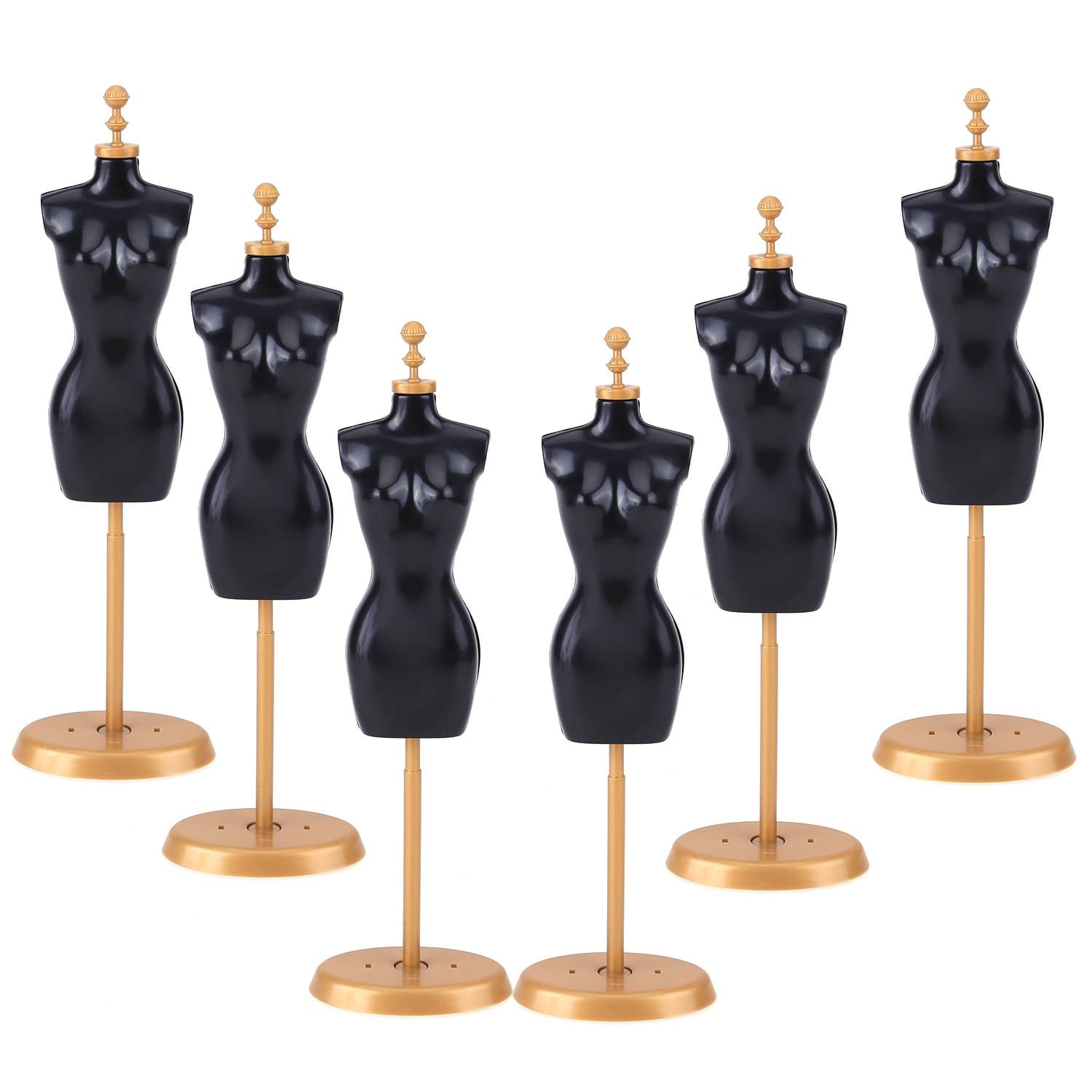 Mojoyce 6Pack Doll Dress Display Stand for Dollhouse Display Holder Toy