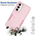 thumbnail image 5 of For Galaxy S23 FE Case, 2 in 1 Heavy Duty Armor Shockproof Cases,Hisdou Hybrid Dual Layer Rubber Drop Protection Grip Plastic Bumper Sturdy Phone Cover for Samsung Galaxy S23 FE 6.4"-Pink, 5 of 6