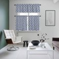 thumbnail image 4 of Purple Beige Dandelion Kitchen Curtains Sets for Windows 36 Inch Length, Farmhouse Botanical Blossom Rod Pocket Window Treatments Tier Curtains and Valances Set for Bedroom/Bathroom, 4 of 8