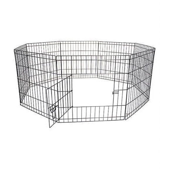 24h in. Octagon Eight Panel Portable Foldable Pet Dog Cat Wire Pen