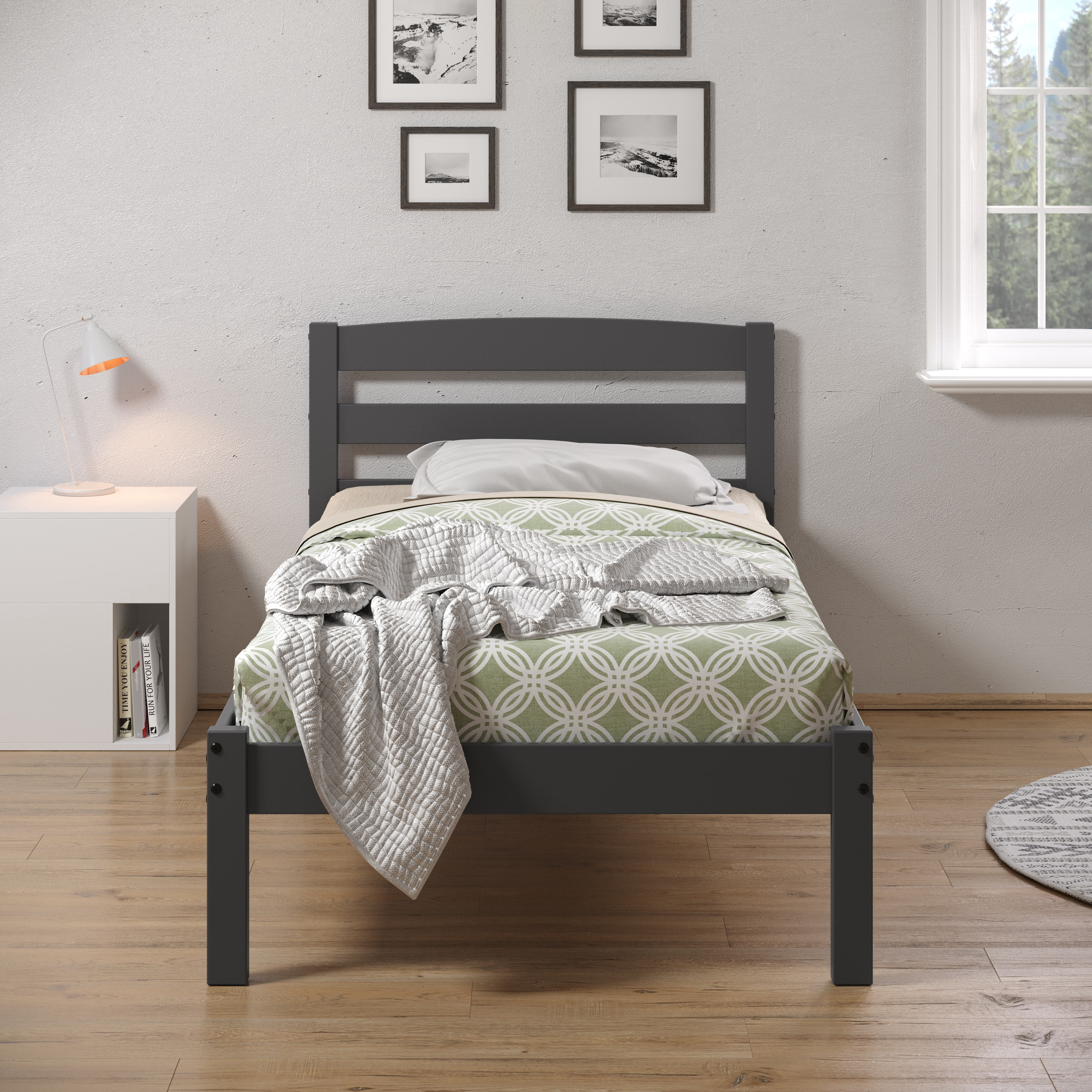 Donco Kids Econo Scandinavian Twin Dark Grey Bed