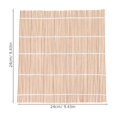 thumbnail image 3 of 2pcs Home Use Japanese Sushi Bamboo Rolling Mats 24cm Carbonized Natural Bamboo Sushi Mat For Authentic Sushi Making, 3 of 8