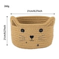 thumbnail image 3 of Hilo Con Orejas De Gato Para Tejer Almacenamiento De Escritorio Hecho A Mano Cabecero De Cama Varios Clasificación Redondo Azul, 3 of 5