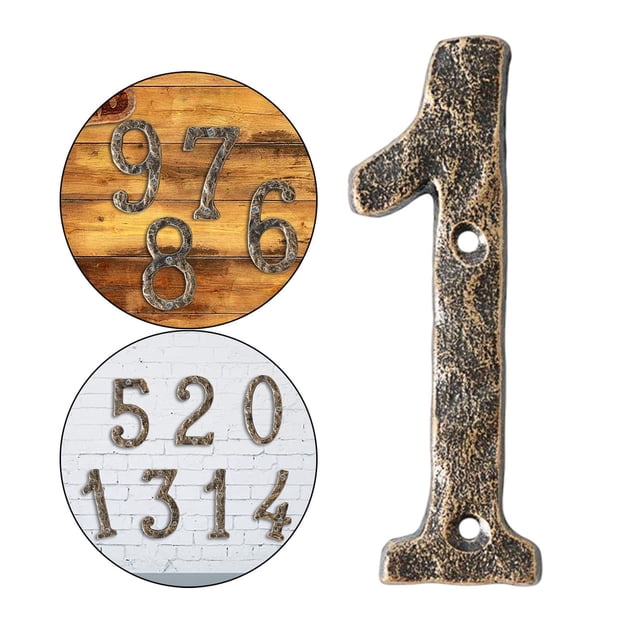 Números de casa, letrero de dirección exterior, número de dígito , número de dirección de casa para letrero de puerta de casa, letrero de , -1 Colco Número de casa