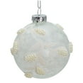 thumbnail image 3 of Kurt Adler 80MM Glass White Pearl 6-Piece Ball Ornament Set, 3 of 4