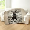 thumbnail image 5 of CafePress - Staffie Traits - Sherpa Fleece Throw Blanket 60" x 50", 5 of 5