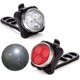 thumbnail image 1 of Luces para bicicleta 2 uds, luz para bicicleta recargable por USB, faro delantero superbrillante, luz LED para bicicleta, luz trasera para bicicleta, juego de luces delanteras Ormromra LL-0237, 1 of 4