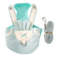 thumbnail image 1 of Pet Vest Harness Leash, Button Design Adjustable Soft Pet Harness Leash Breathable Mesh  for Walk Dark Green Rabbit,Light Blue Jeans,Cherry Red, 1 of 8