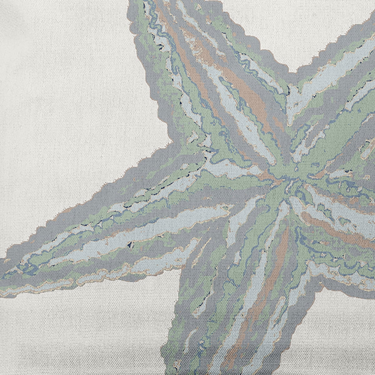Simply Daisy 14" x 20" Large Starfish Nautical Decorative Indoor Pillow