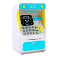 thumbnail image 3 of Freer ATM Electronic Piggy Bank 4 Digit Girls Gift ATM Password Coin Cash Bank Machine Toy Blue, 3 of 6