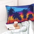 thumbnail image 4 of Balery Beach with Palm Trees Funda de Cojín Estampada, Regalos para Mujeres, Regalos de Amor para Ella, Regalos para Novia o Esposa, Funda de Almohada-20"x30", 4 of 6