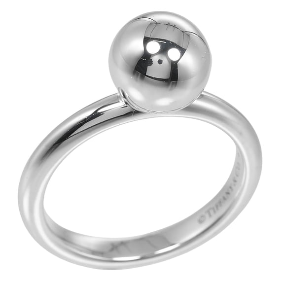 Pre-Owned Tiffany Ring Hardware Ball Size 7.5 Silver 925 Approx. 2.7g TIFFANY & Co. (Good)