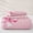 C Letter, variant on Erosebridal Bow Monogrammed A Twin Quilt Set for Girls, Pink Glitter Print Twin Coverlet Set, 2pcs 1 Quilt and 1 Pillowcase