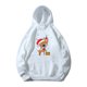 thumbnail image 3 of Sudadera con capucha blanca de Feliz Navidad para niños, sudadera bonita para fiesta de Navidad para niño o niña, ropa de moda con estampado de Papá Noel y ciervos para niños, 3 of 5