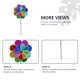 thumbnail image 3 of 2 sets jardín molino de viento estaca decorativo patio trasero patio viento molino de viento, 3 of 6