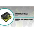 thumbnail image 4 of 6.5Ah 40V Battery and Charger Kit for Ryobi 40V Lithium Battery and Charger Combo 6.0Ah OP40601 OP4060A1 5Ah OP4050A 4Ah OP4040 2.6Ah OP40261 2Ah OP4020A for Ryobi 40 Volts Battery and Charger, 4 of 7