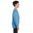 thumbnail image 4 of Gildan G540B Youth Heavy Cotton 100% Cotton Long Sleeve&nbsp;T-Shirt, Carolina Blue, XL, 4 of 4