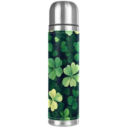 

YOYOAMOY Green Clover 500ml Stainless Steel Insulating Cup Leakproof Insulation