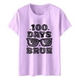 thumbnail image 2 of Chemise Femme Manches Longues Tee-Shirt de Course Femmes Chemises Décontractées Imprimées Col Rond Tee-Shirt Manches Courtes Tunique Blouse Vêtements Adultes Femme Rose Taille TTG, 2 of 5