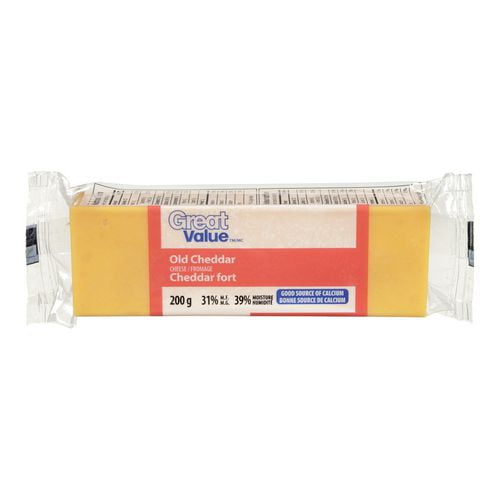 Fromage cheddar fort de Great Value