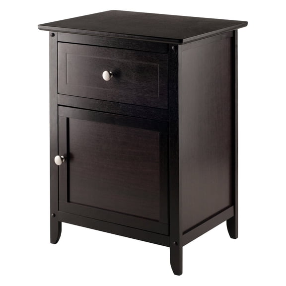 Winsome Eugene Accent Table, Nightstand, Espresso Finish