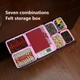 thumbnail image 5 of Gecau Desk Drawer Organizers Trays Felts Storage Bins Drawers Dividers Drawers Organizer Bins 7 Pack Pink Novelty 7.88x2.32 Inch, 5 of 5