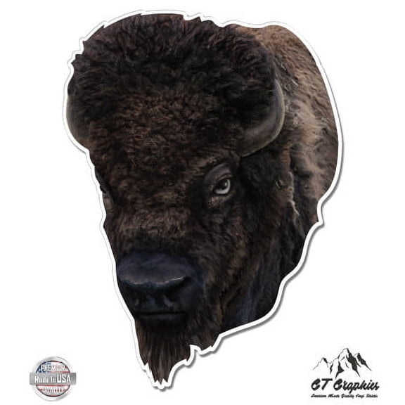Buffalo - 3" Vinyl Sticker - For Car Laptop I-Pad Phone Helmet Hard Hat - Waterproof Decal