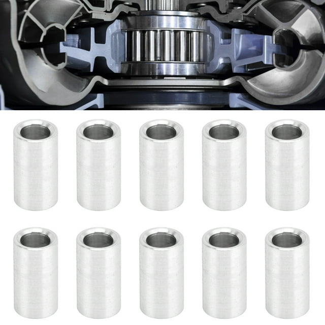 10 Pcs Entretoise en Alliage d'Aluminium, Diamètre Extérieur 6mm, Diamètre Intérieur 4mm, Anodisé, Support d'Intervalle de Distance, Création d'Arbre Léger